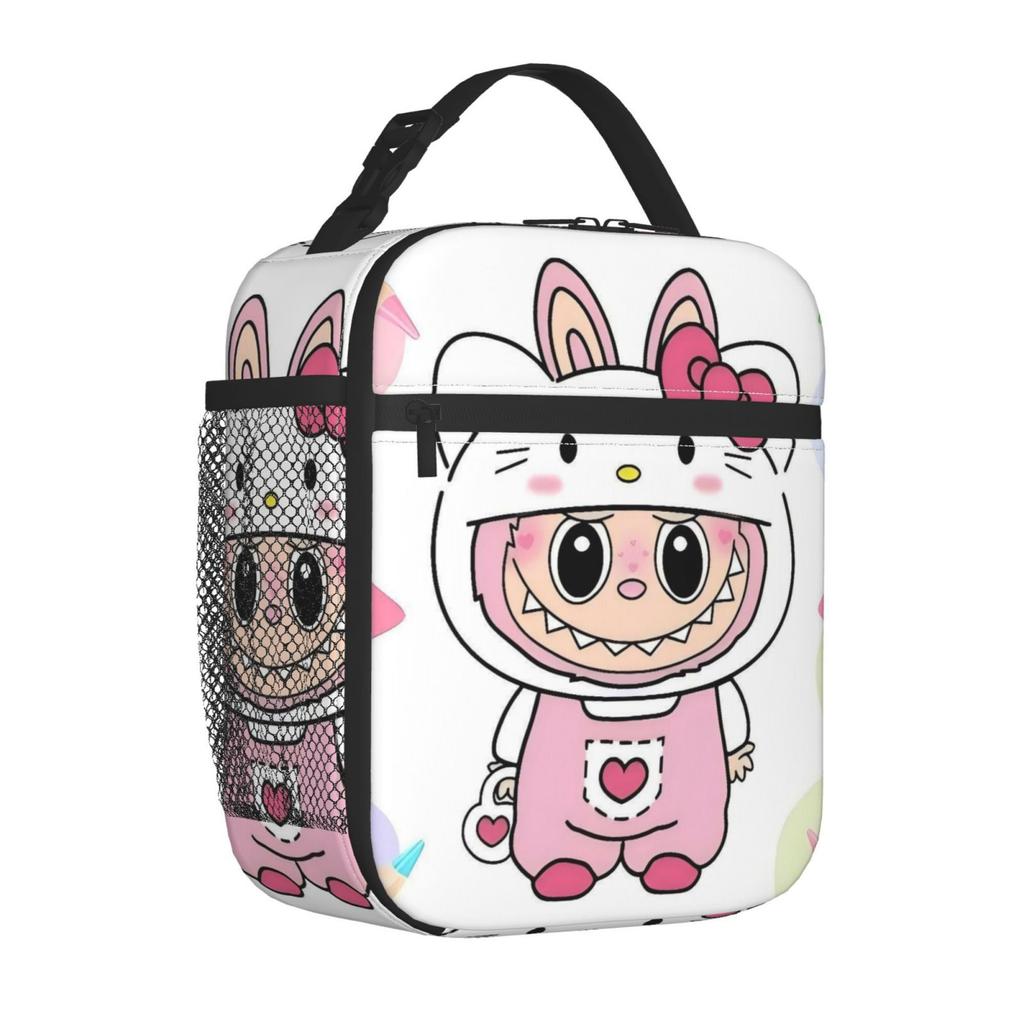 Lunch bag Children's fully printed picnic bag Cartoon animation convenient wear-resistant portable thermal insulation bag