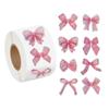 500Pcs Glittering Bowknot Sticker Adhesive Wrapping Label for Scrapbooking Journal Notebook Packaging Party Decoration