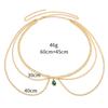 Metallic Body Chain For Women Men With Rhinestone Decoration For Summer Fashion