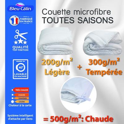 All-season Microfiber Duvet 220 X 240 Cm for Double Bed 140 X 190 Cm To 160 X 200 Cm