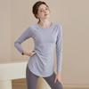 Top da Yoga e Fitness da Donna a Manica Lunga Slim-Fit