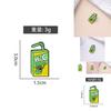 Trendy Winter 2024 Metal Brooch In Quirky Animation Character Juice Shape