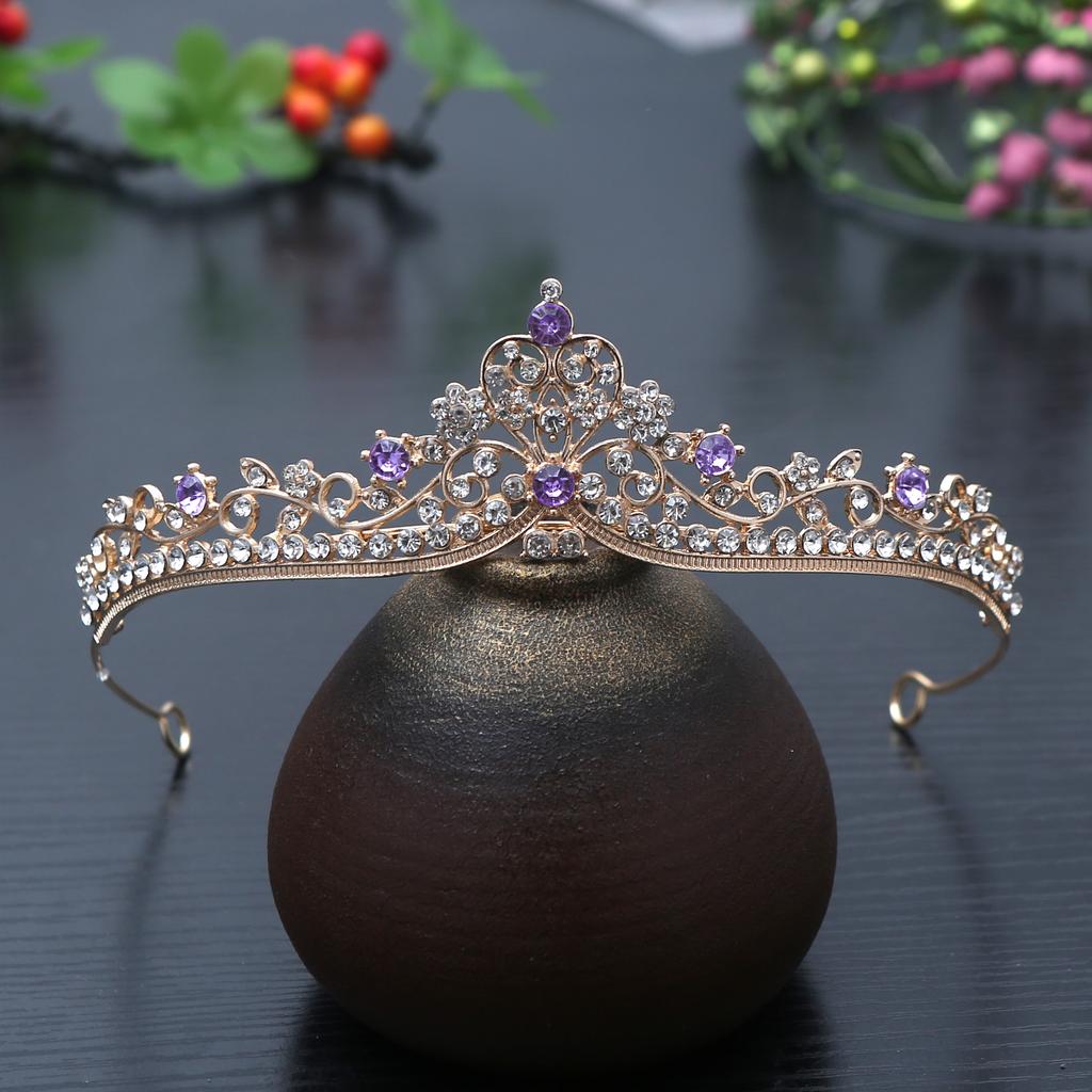 1pc Exquisite Princess Crystal Hair Crowns Headband Girls Bridal Prom Crown Wedding Party Accessiories Hair Jewelry