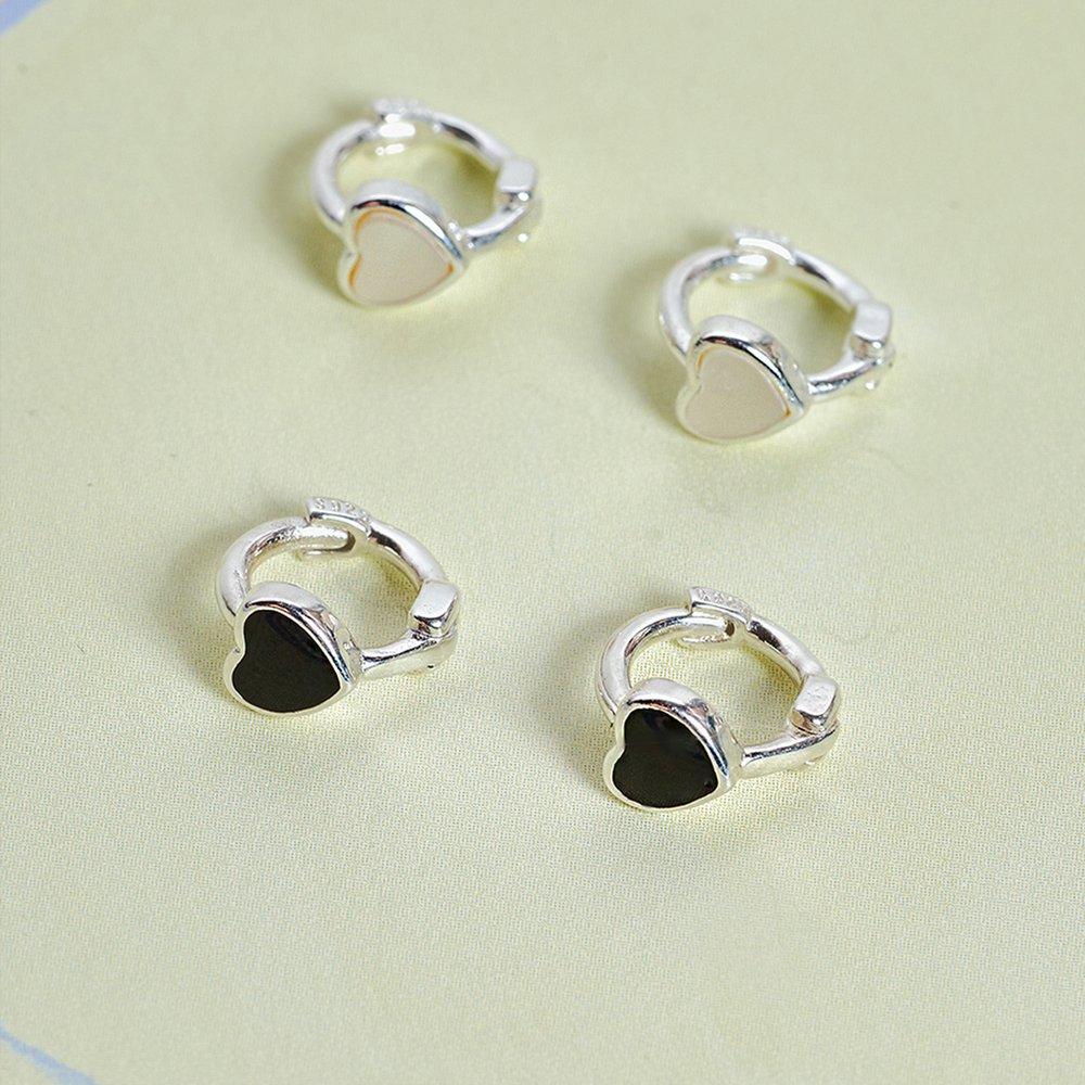[Sv925] Dear Heart One-Touch Earring