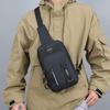 Men's Outdoor Chest Bag - Stylish Nylon Crossbody Bag  Casual Multi-Functional Sports Sling Bag