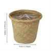 1Pc Round Waterproof Pot for Balcony Gardening with Rustic Style Multiple Uses Versatile Sturdy Plastic Pot for Climbing Plants