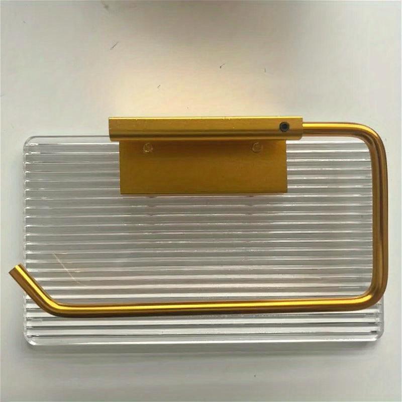 Luxury Gold Toilet Paper Holder with Shelf No Punching Acrylic Roll Paper Holder Tissue Hanger Bathroom Accessories Bathroom
