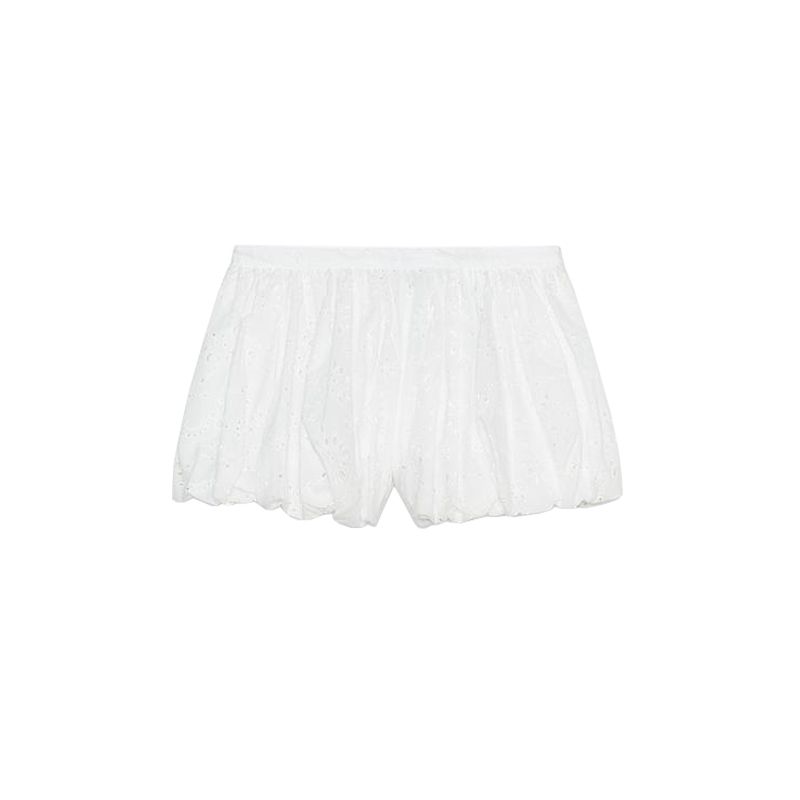 

Summer New Product Women s Clothes Puffy Hem French White Embroider Balloon Version Casual Shorts 2631087 White L