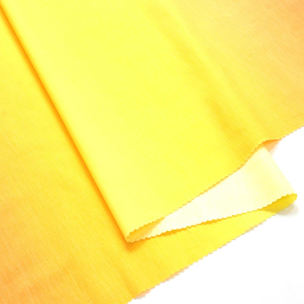 Nippon Chuko Hawaiian Gradient Print Sheeting Approximately 110cm Wide X 6m Lemon Yellow X Fabric, Cut, Orange, DD11216-304
