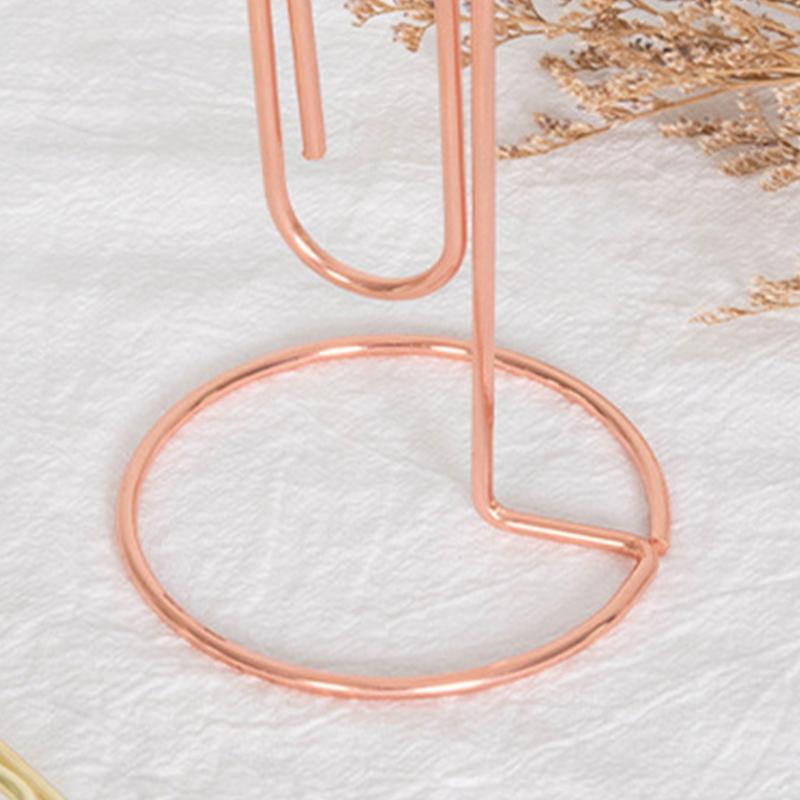 Creative Hollow Clip with Metal Base Name Place Card Holder Memo Clip Holder Stand Note Holder Pictures Card Paper D