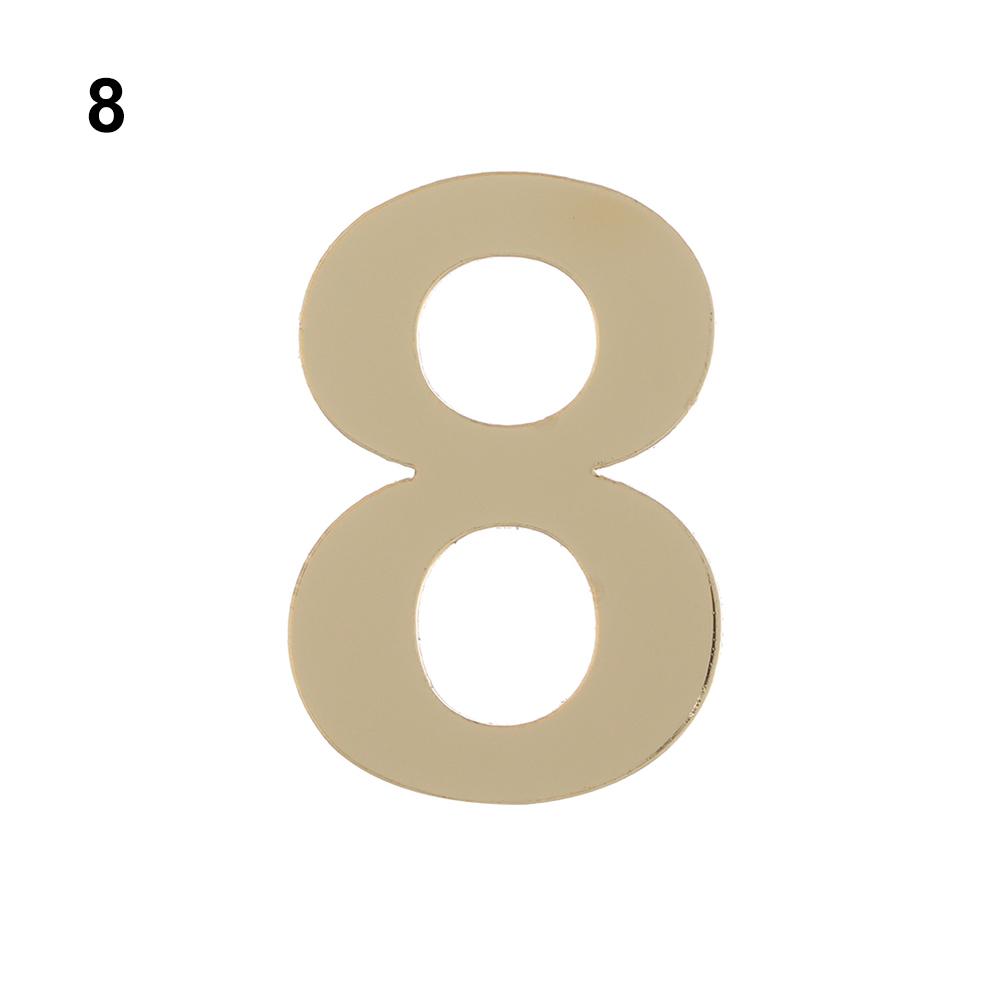 1Pcs Modern Hotel Home Sticker Address Self-adhesive Door Plate Number House Drawer Sign Gate Digits Door Numeral Plaque