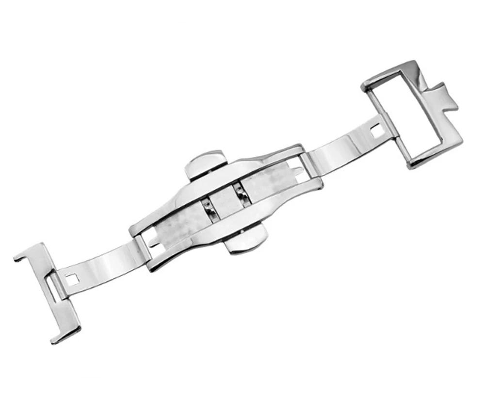 316L Stainless Steel Watch Bands Strap Accessories For Vacheron Constantin Double Press Butterfly Buckle Folding Clasp 18mm 20mm