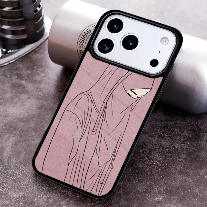 Muslim Islamic Arabic Hijab Girl Phone Case for iPhone 17 16 15 Pro Max Air 14 13 12 11 Plus Shockproof Capa Cover