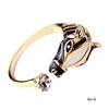 1Pc Women Fashion Horse Head Adjustable Index Finger Opening Ring Characteristic Jewelry