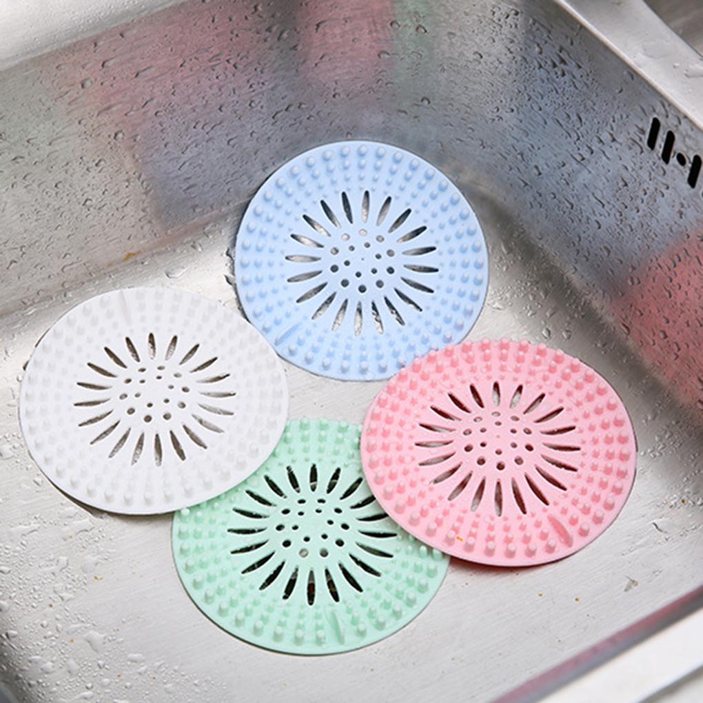 Silikonové sítko na kuchyňský dřez Zátka filtru Koupelna odtokový kryt Lapač vlasů