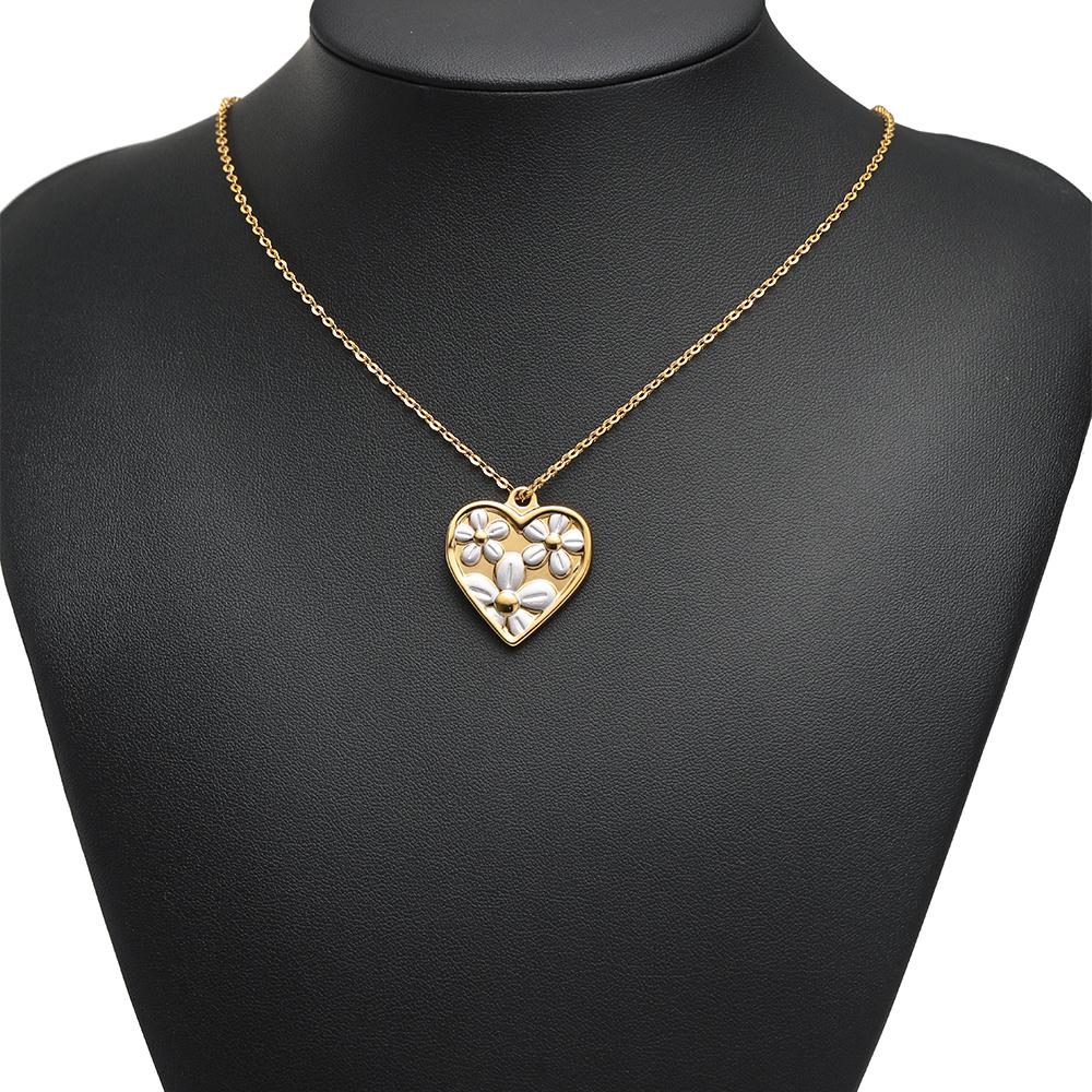 4pcs Stainless Steel Daisy Enamel Flower Hearts Charms for DIY Girls Jewelry Findings Women Necklace Pendants Earrings Making