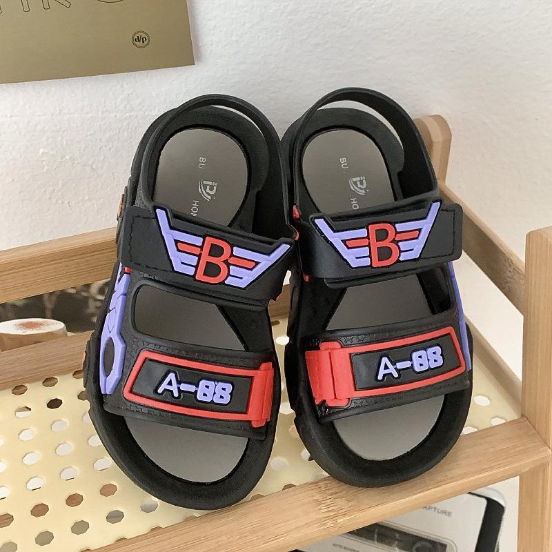 

Летние детские шлепанцы с мягкой подошвой для мальчиков в сандалиях на пляже 24-25 красный