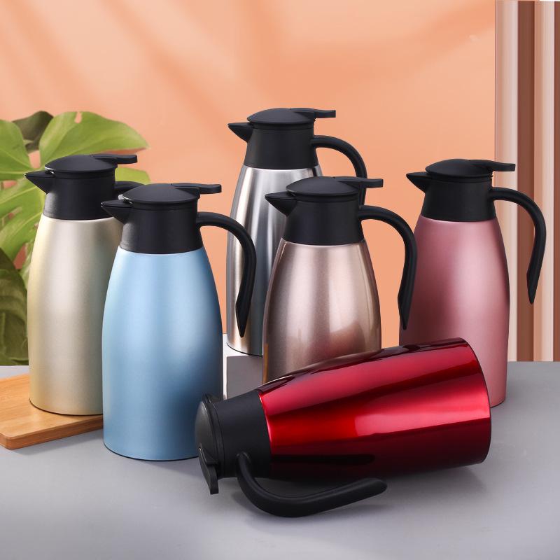 Dvouvrstvá vakuově izolovaná kávová konvice z nerezové oceli 304 - Zesílená domácí termoska pro udržení tepla a chladu