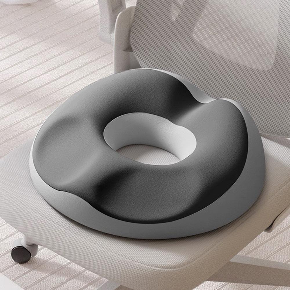 Orthopedic Donut Seat Cushion Anti-Hemorrhoid Hemorrhoid Cushion Comfortable Tailbone Pillow серый