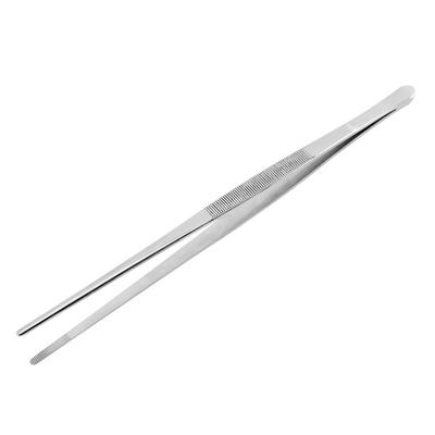Kitchen Tweezers Extra-Long Stainless Steel Cooking Tongs Fine Tweezer for Grilling Anti-Slip Multi-Functional Tweezers for Cooking Baking Crafting