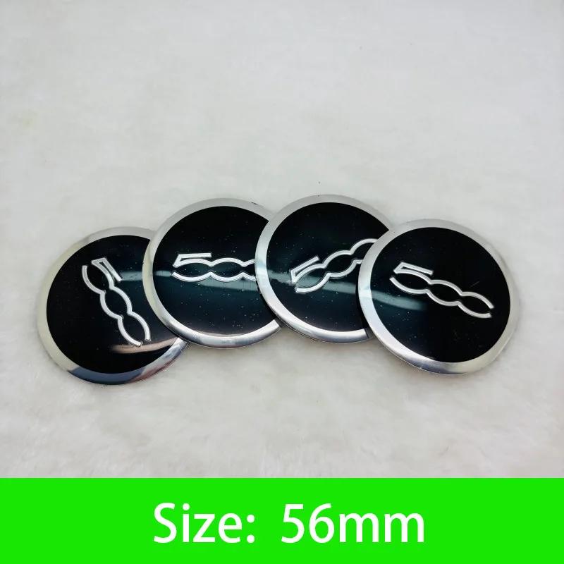 56-65mm Car Wheel Center Hub Cap Emblem Sticker Accessories For Fiat Abarth 500 Tipo FR Punto Ducato Stilo Palio Pondo Bravo