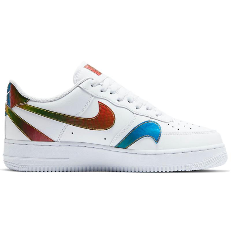 Nike Air Force 1 Low Misplaced Swooshes White Multi Sneakers CK7214-101