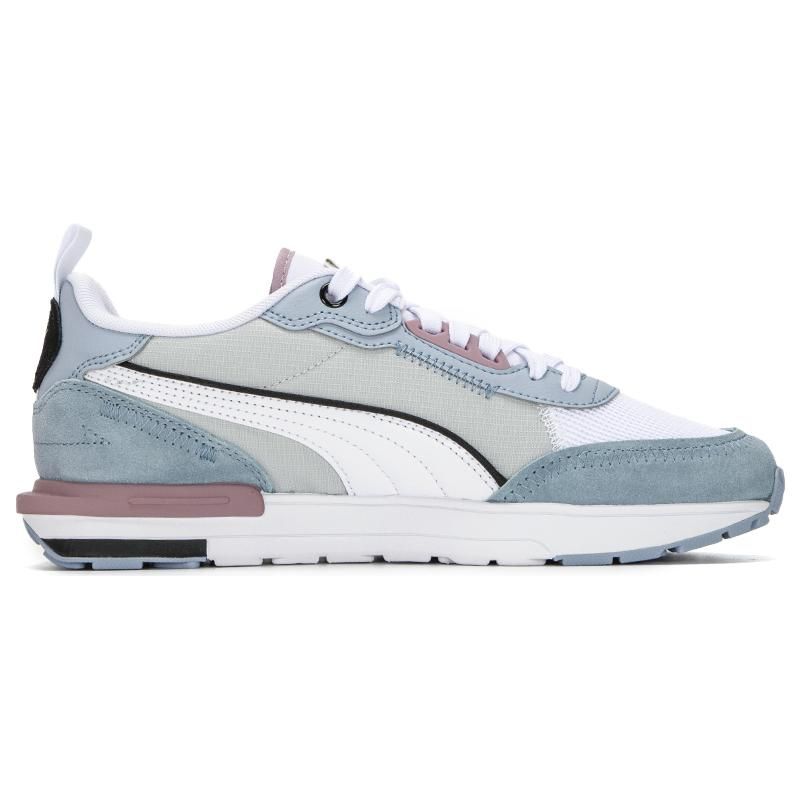 Puma R22 Unisex Grey Violet Blue White Black Low Top Lifestyle Sneakers 383462-13