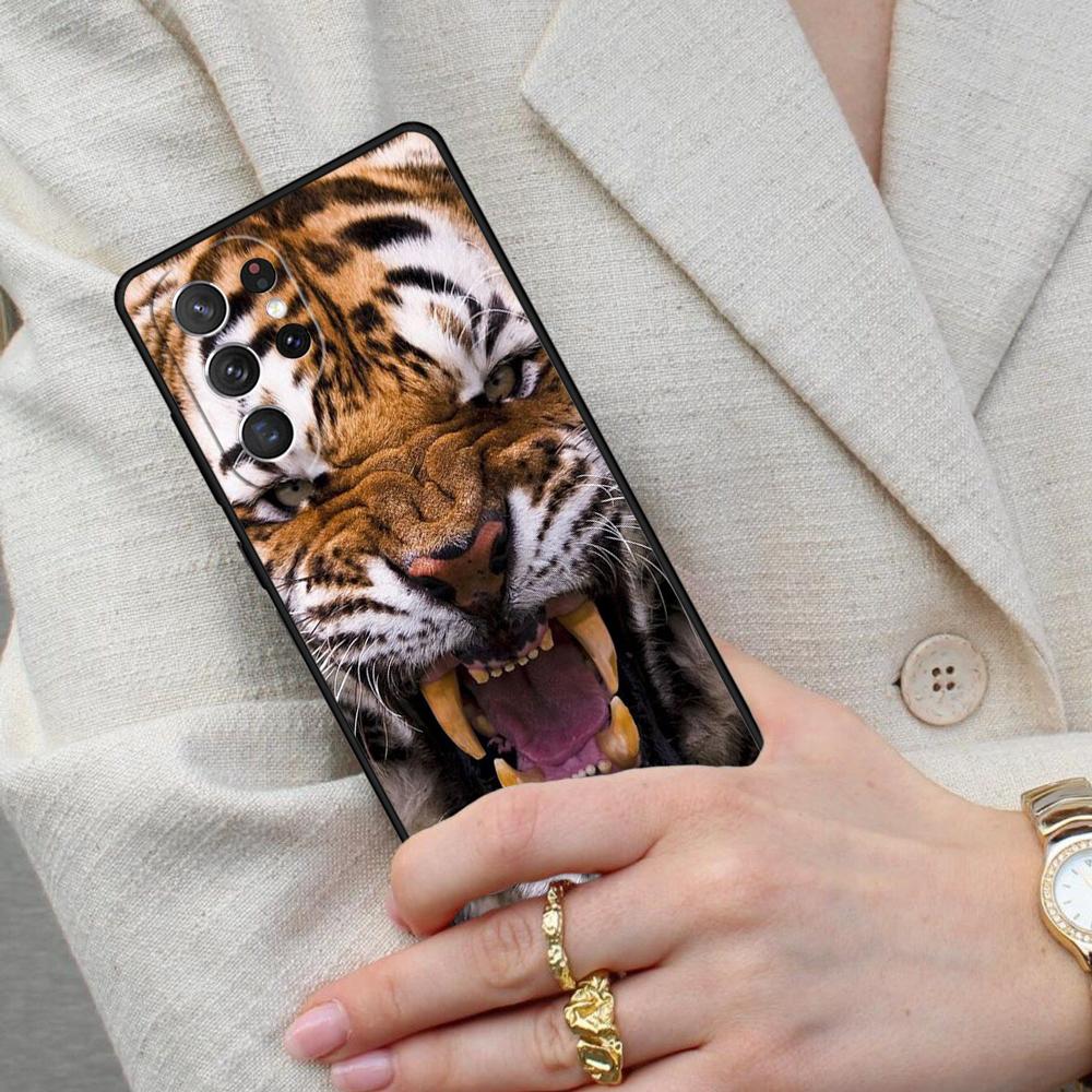 Tiger Face Cell Phone Case for Samsung Galaxy S26 Ultra S25 S24 S23 S22 S21 S20 Note10 Cover