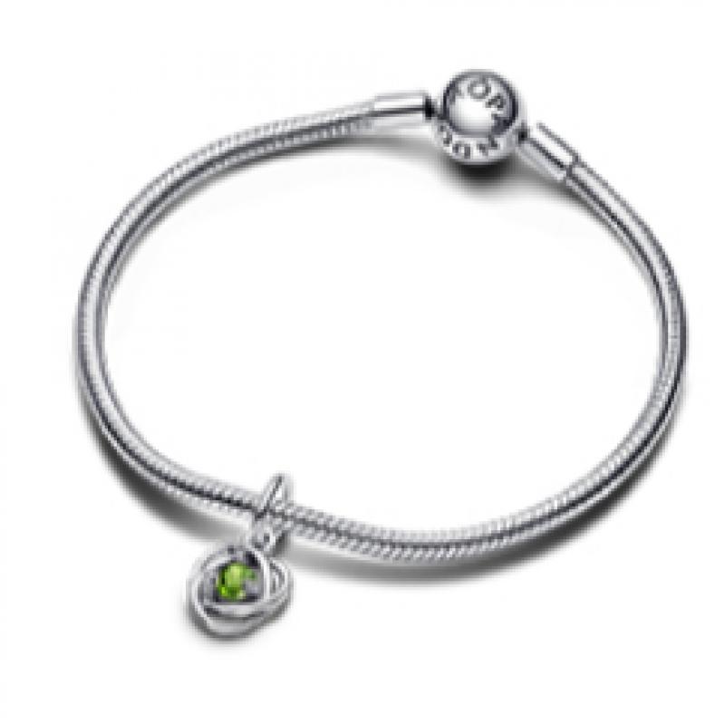 Pandora Spring Green Eternity Circle Dangle Charm 793125c08