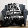 Name Custom German-language band Print Flannel Blanket High Quality Warm Comfortable Cover for All Seasons Perfect for Gifts Home Decor