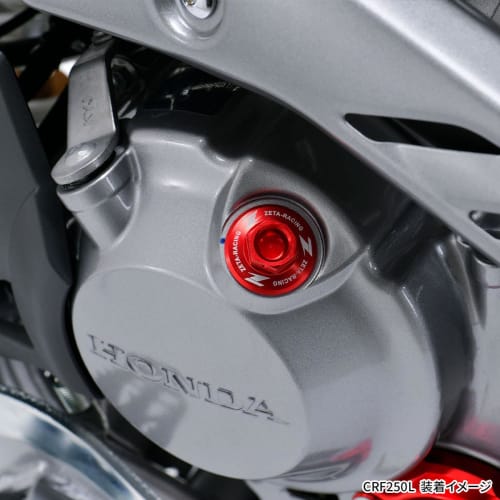 ZETA RACING Oil Filler Cap Red CT125 (JA55) GROM125 MONKEY125 CRF250L/M/RALLY CL250 CR/CRF YZ/YZF SEROW225 WR250R/X KLX Wiring Hole Width Across Flats