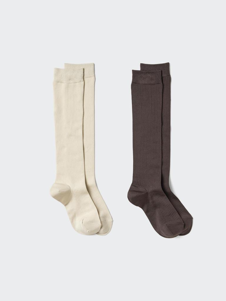 Uniqlo Japan Rib High Socks 2p
