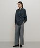 Lingseoul Two Tuck Wide Pants-Gray
