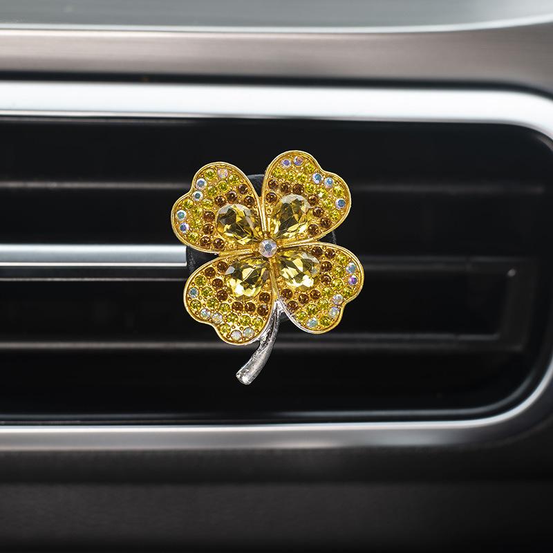 Car Perfume Clip Flower Air Outlet Car Air Freshener Peach Blossom Aroma Diffuser Car Decoration Accessories Fresh Air
