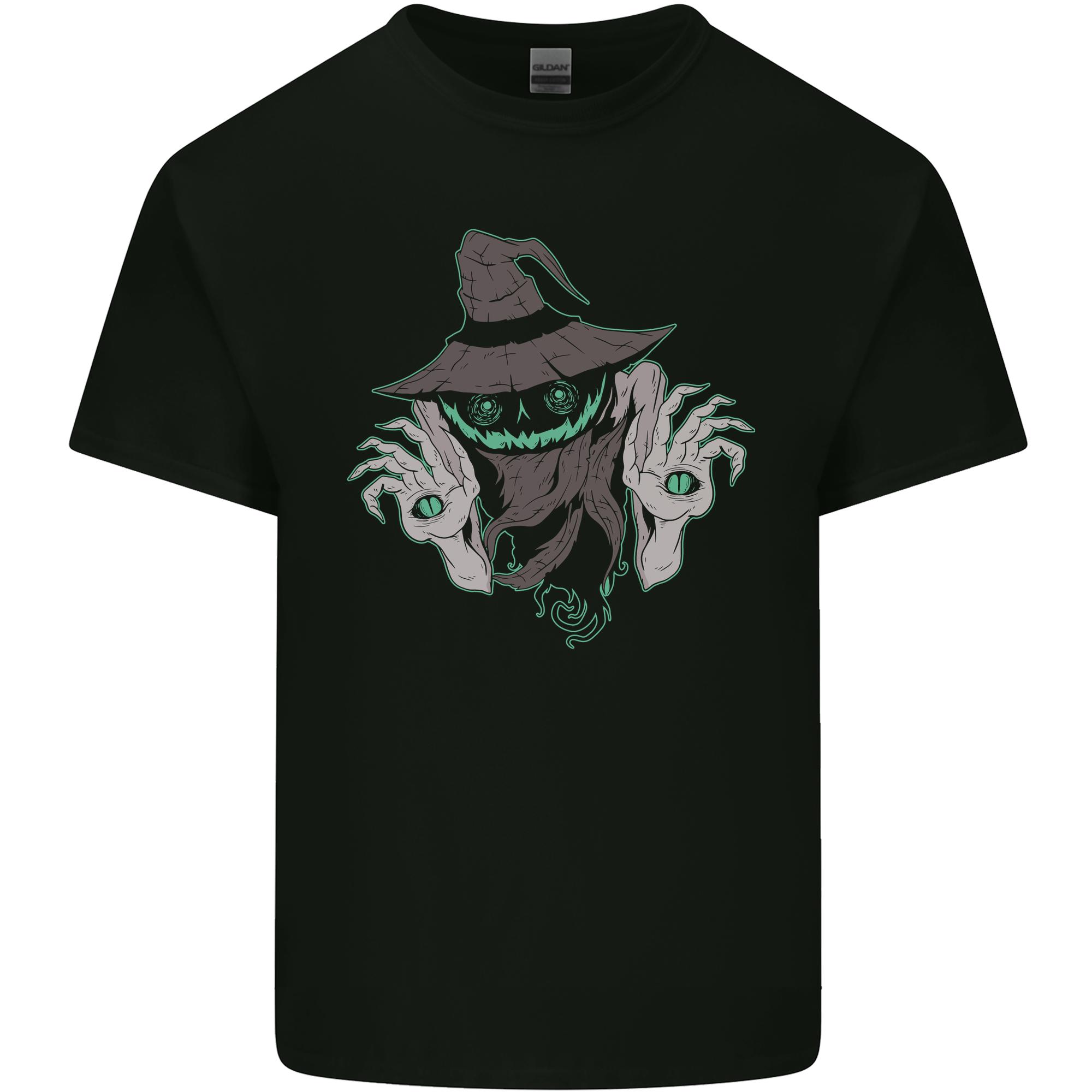Creepy Halloween Pumpkin Unisexs Light Cotton TShirt S