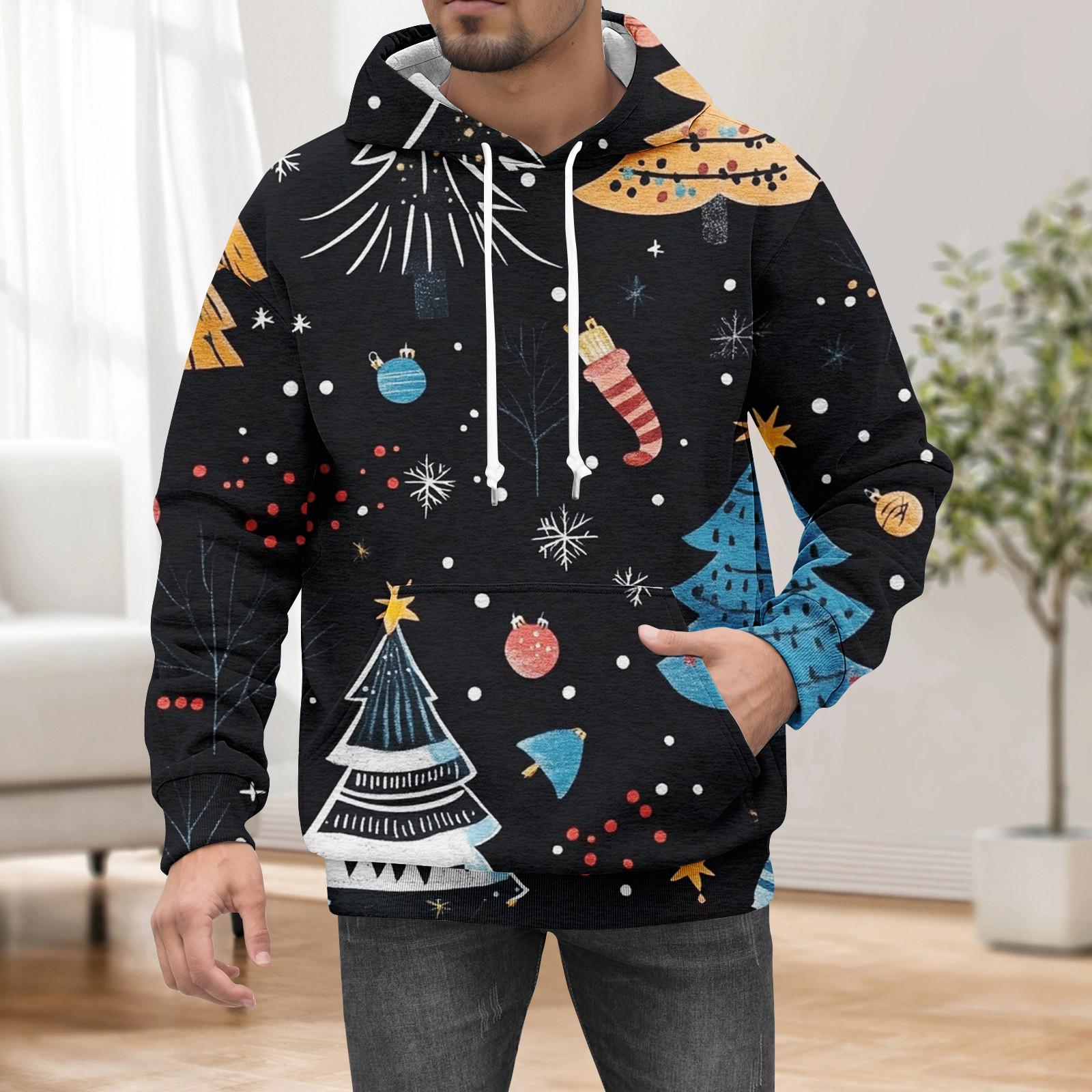 

Спортивный костюм с капюшоном, унисекс, одежда для бега, пуловер с длинными рукавами, толстовка с капюшоном L чёрный