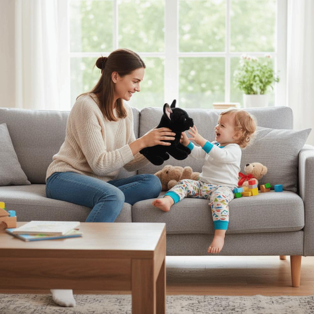 Soft Bulldog Plush Toy Cartoon Animal Plush Pillow Bulldog Plush Doll  Boys Girls