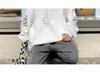 Autumn Men's Hole-Knit Sweater: New Lazy Style Pullover in Black or White