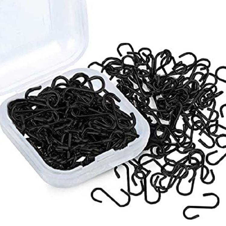 

150/200pcs Metal Small S Shaped Hook Christmas Ornament Hangers Jewelry Hook for Hanging Jewelry Key Chain 1