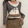 Women'S American Vintage Belt Casual Rivet Thin Leather Belt Punk Style Metal Rock Unique Versatile Belt Accessories