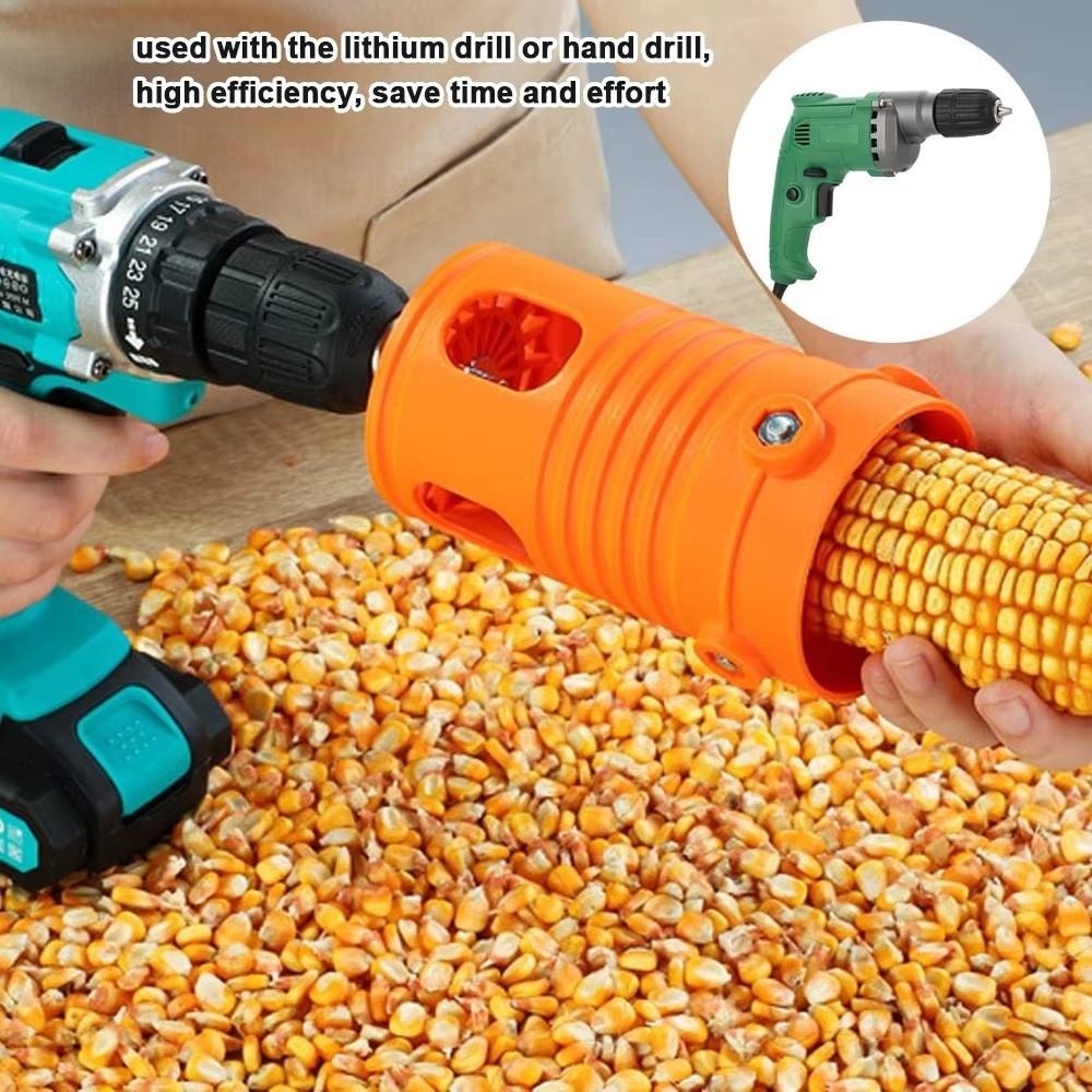 Durable Portable Corn Thresher Labor Saving Automatic Corn Peeling Machine Electric Drill Use Corn Stripper Tool