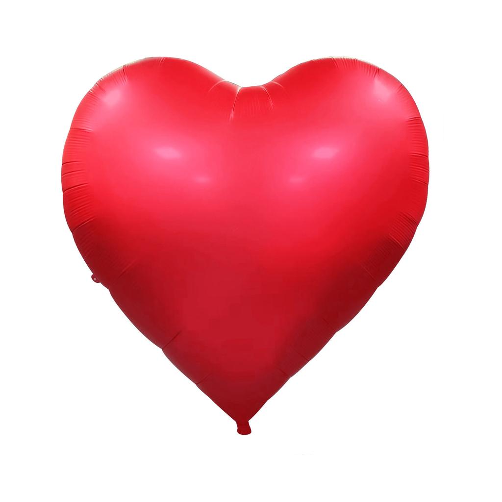 63 Inch Oversized Aluminum Foil Heart-shaped