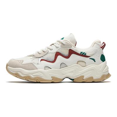 Bequeme Vielseitige Rutschfeste Verschleißfeste Stoßdämpfende Low-Top Freizeitschuhe Herren Sneaker Weiß Rot Grün 912438837-7