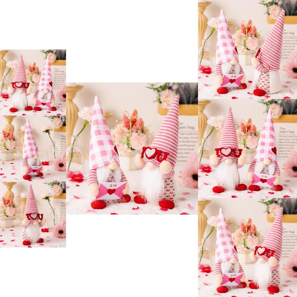 Entzückendes Rosa Valentinstag Wichtelpaar Deko Figuren Perfekt Für Romantische Geschenke