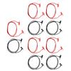 5 Set 4mm Banana Plug Test   PVC Brass Core Wire Male To Male Test Cable for Electronic Repair