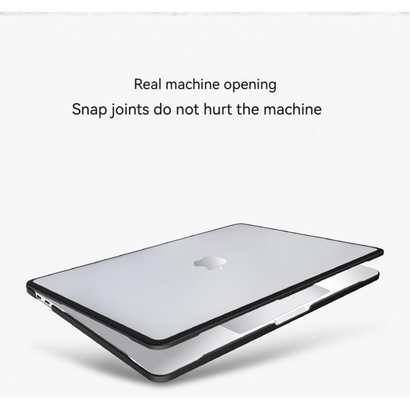 Clear Shockproof Laptop Case MacBook Pro 13 14 16 Air 15.3 Inch M1-M4 Compatible PCTPU Hard Shell Cover