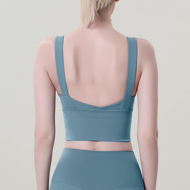 Sexy Backless Sports Bra - Shockproof Yoga Vest for Women