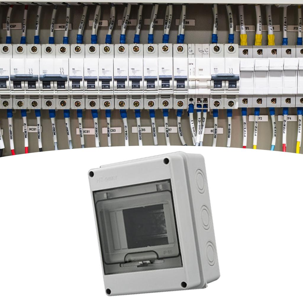 Distribution Protection Box Waterproof Windproof Circuit Breaker Box with Transparent Cover for Construction Machinery