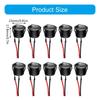 Round Rockers Switch,10Pcs Rockers Switch,12V Toggle Switch with Prewired Electrical Switches for Boats Car