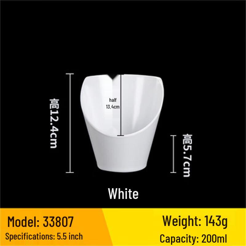 A5 Melamine Slanted Sauce and Vegetable Bowl